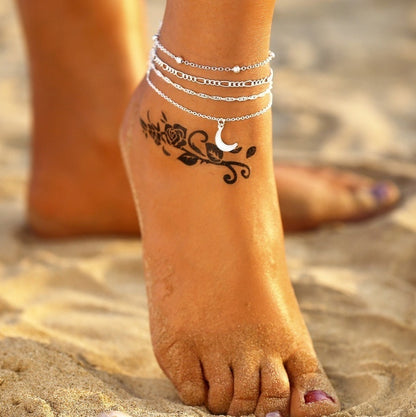 Crescent Moon Anklet